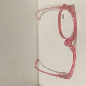 Pink Glitter Makeup Glasses +3.50 Magnifying Glasses NICE MAGNIFICATION 🆕